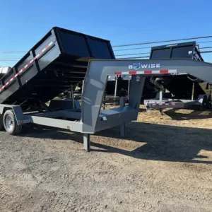 BWise 7 x 16 Gooseneck Dump Trailer