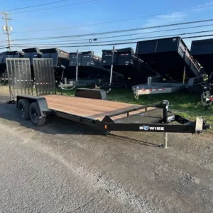 BWise 7 x 18 Equipment Trailer Split Landscape Ramp