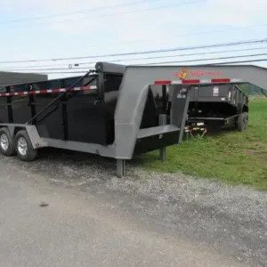 BWise 7 x 16 Heavy Duty Gooseneck Dump Ultimate Dump Trailer