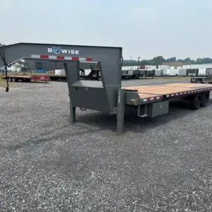 BWise 8 x 28 Gooseneck Deckover Equipment Trailer