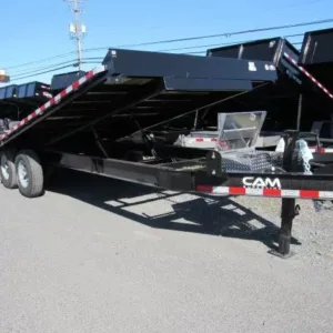 CAM Superline 8 x 24 Equipment Trailer Powered Full Tilt