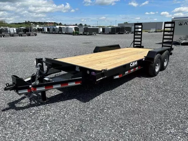 Cam-Superline-7×18-Equipment-Trailer-Self-Clean-Beavertail-Ladder-Ramps-Skid-Steer-Trailer-5.webp