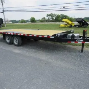 CAM Superline 8 x 22 Deckover Equipment Trailer Power Tilt