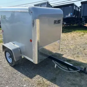 Car Mate 4 x 6 Enclosed Cargo Trailer Single Rear Door