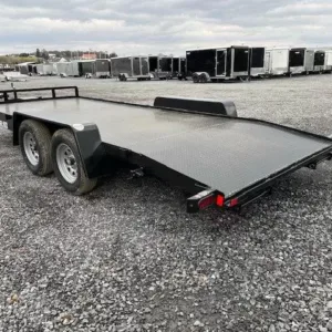 Car Mate 7 x 18 Open Car Trailer Full Steel Deck