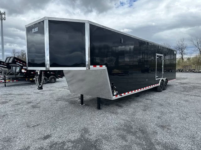 Car-Mate-8.5-x-38-Gooseneck-Enclosed-Cargo-Trailer-Rear-Ramp-Door-Car-Hauler-Get-Out-Door-Aluminum-Wheels-3.webp