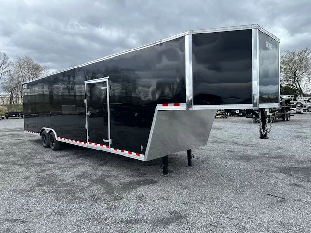 Car-Mate-8.5-x-38-Gooseneck-Enclosed-Cargo-Trailer-Rear-Ramp-Door-Car-Hauler-Get-Out-Door-Aluminum-Wheels-4.webp
