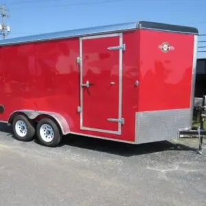 Carry On 7 x 14 Enclosed V-Nose Cargo Trailer 6″ Extended Height