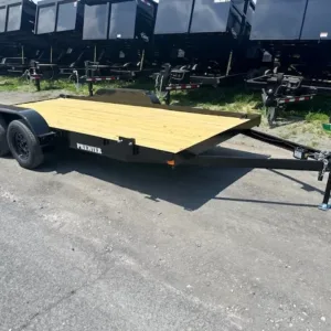 Premier 7 x 16 Open Wood Deck Car Trailer