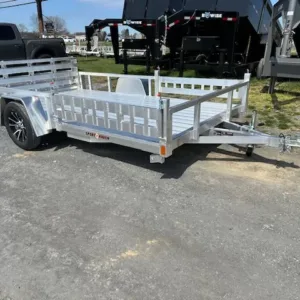 Sport Haven 7×12 Aluminum Utility Trailer Side ATV Ramps
