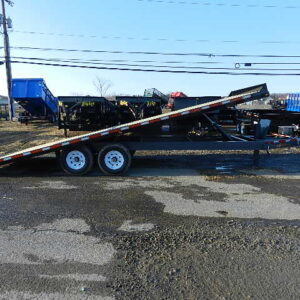 BWise 8 x 22 Deckover Equipment Trailer Power Tilt