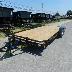 Big Tex 7 x 20 Open Car Hauler Slide Out Ramps